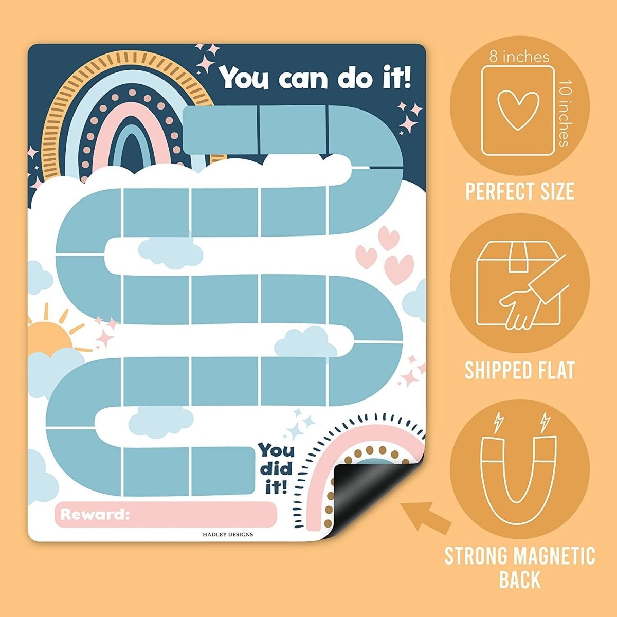 Motivation Boost Reward Chart: Boho Edition