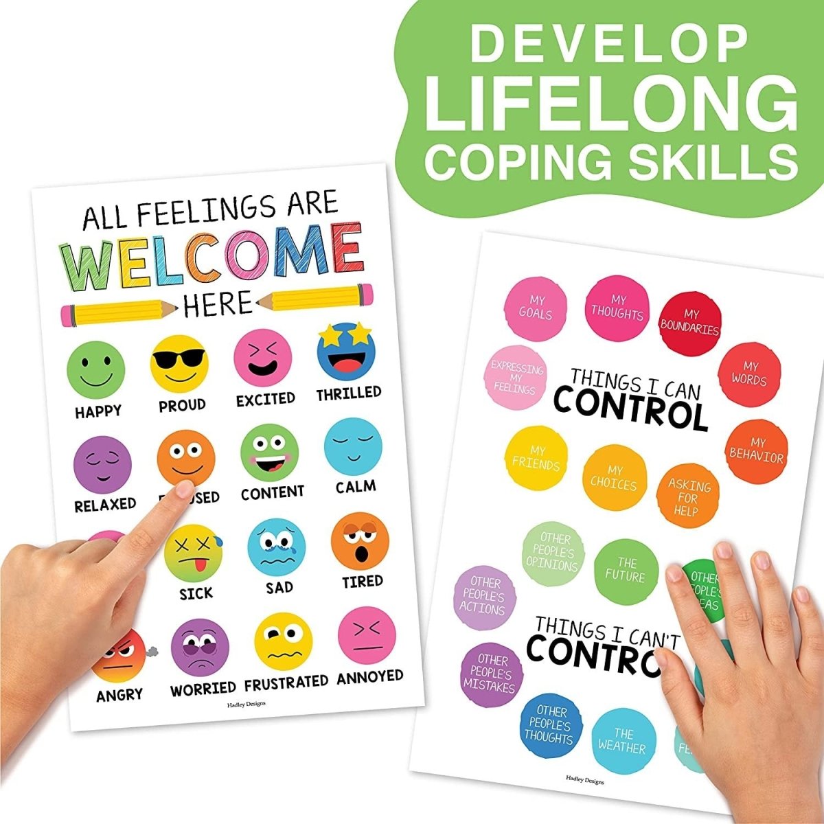 Calming Corner Kit: Colorful 8 Poster Pack