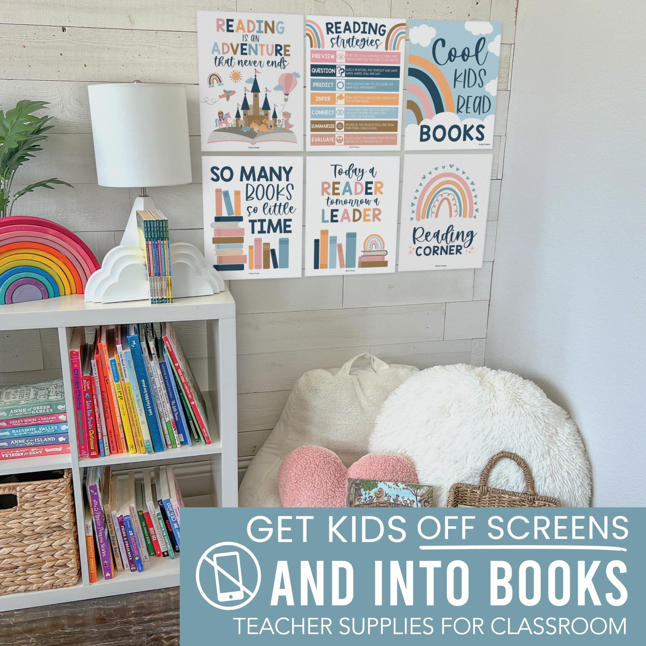 Reading Corner Kit: Boho 6 Poster Pack