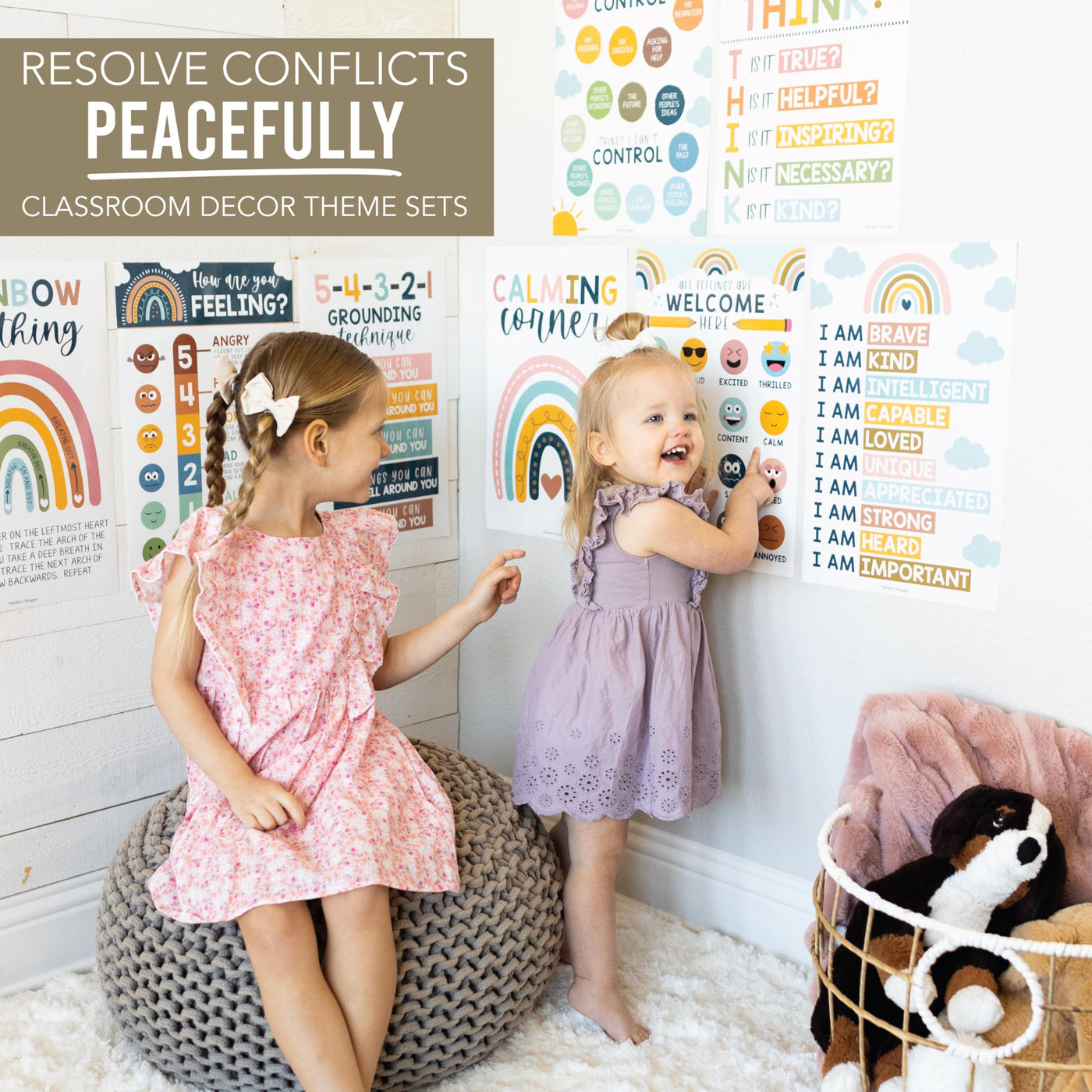 Calming Corner Kit: Boho 8 Poster Pack