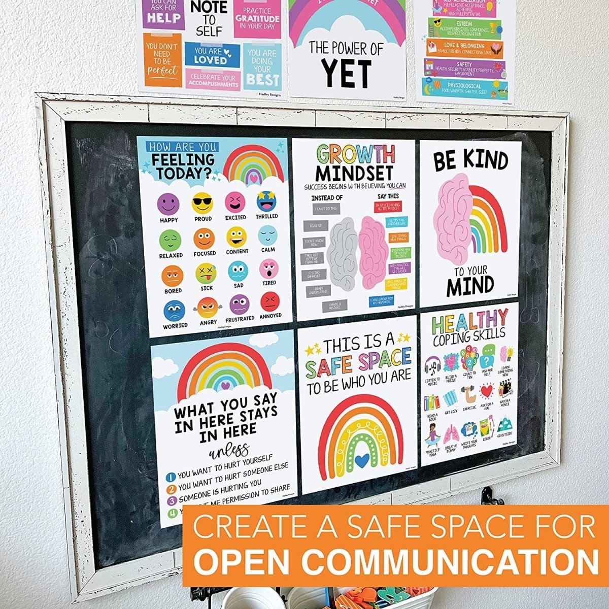 Emotional Support Kit: Colorful 9 Poster Pack