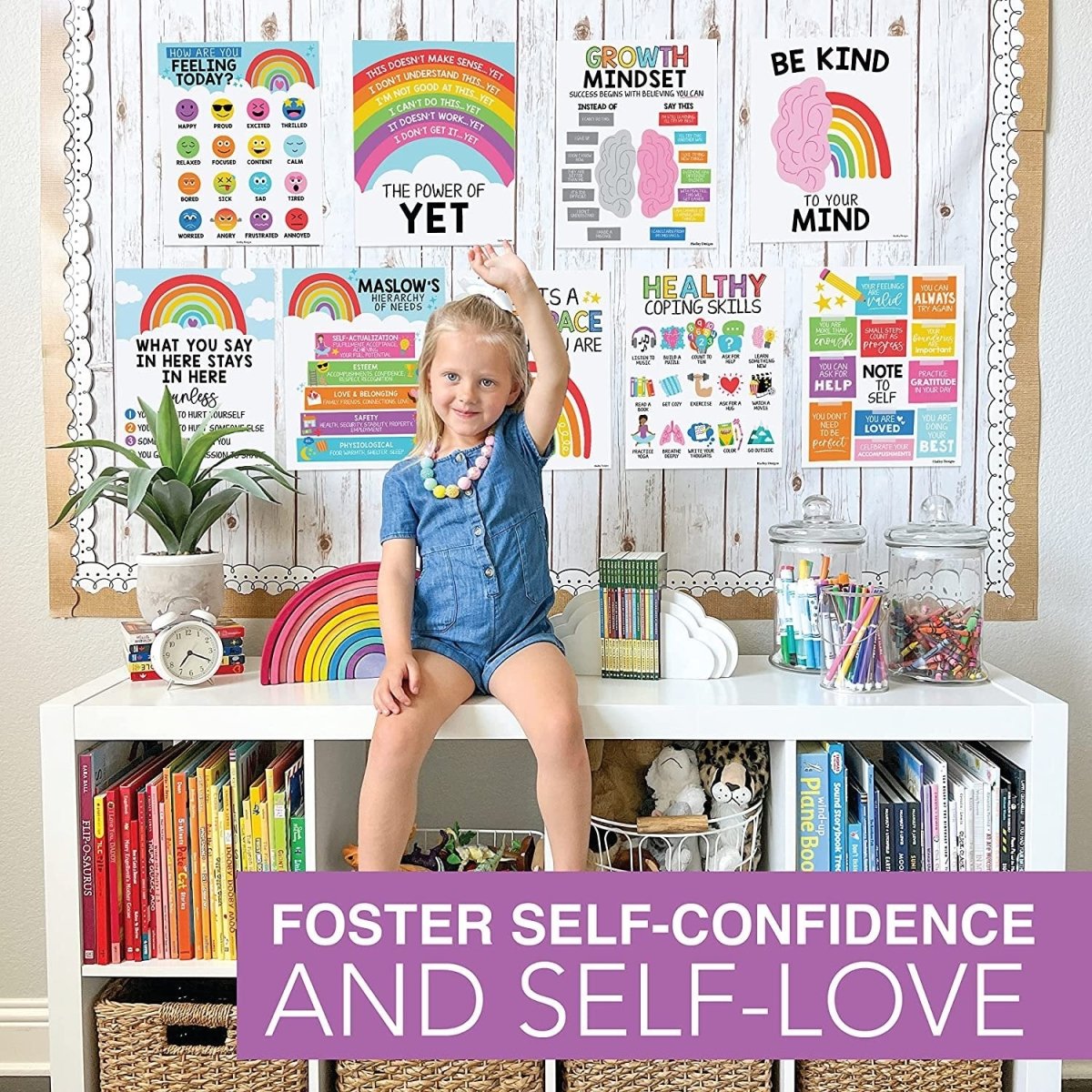 Emotional Support Kit: Colorful 9 Poster Pack