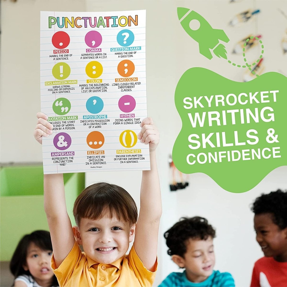 Parts of Speech Kit: Colorful 4 Poster Pack