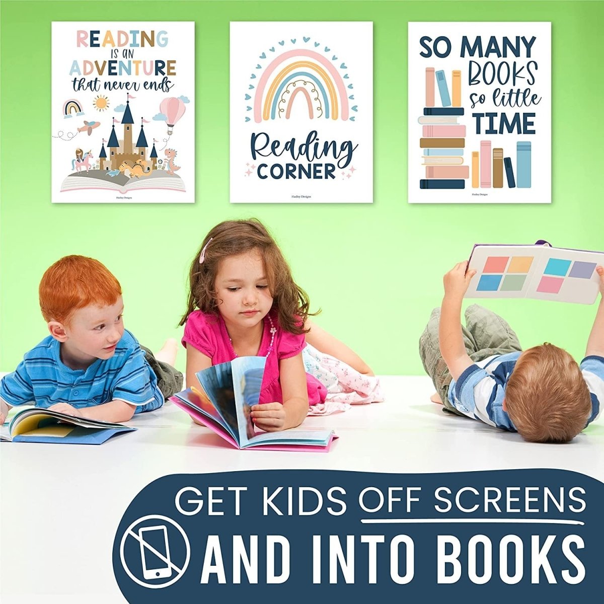 Reading Habit Builder Bundle: Boho 6 Poster Pack