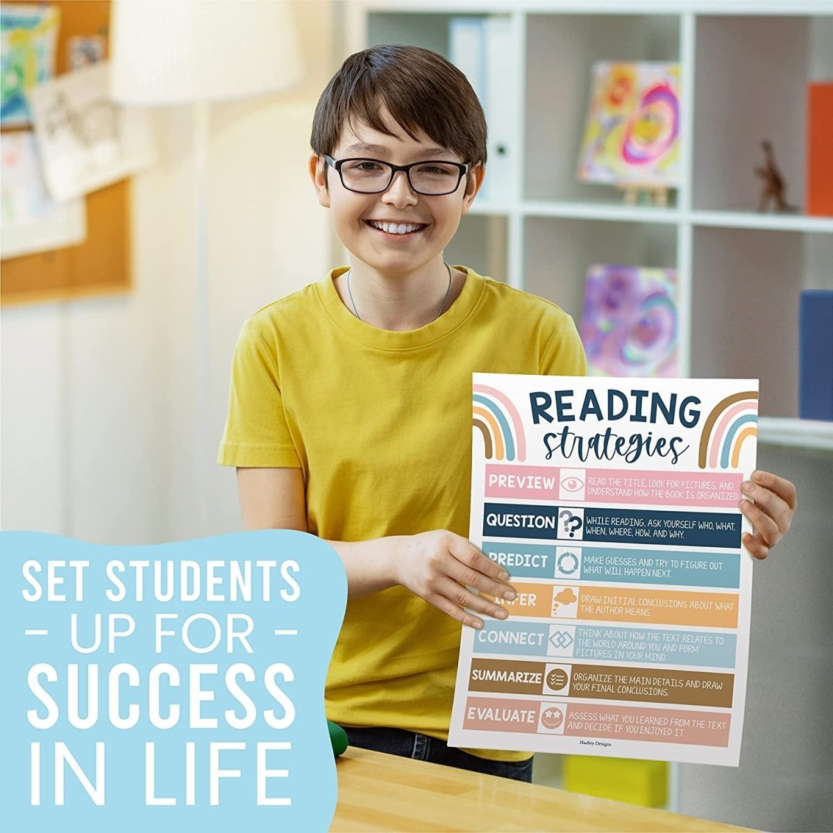 Reading Habit Builder Bundle: Boho 6 Poster Pack
