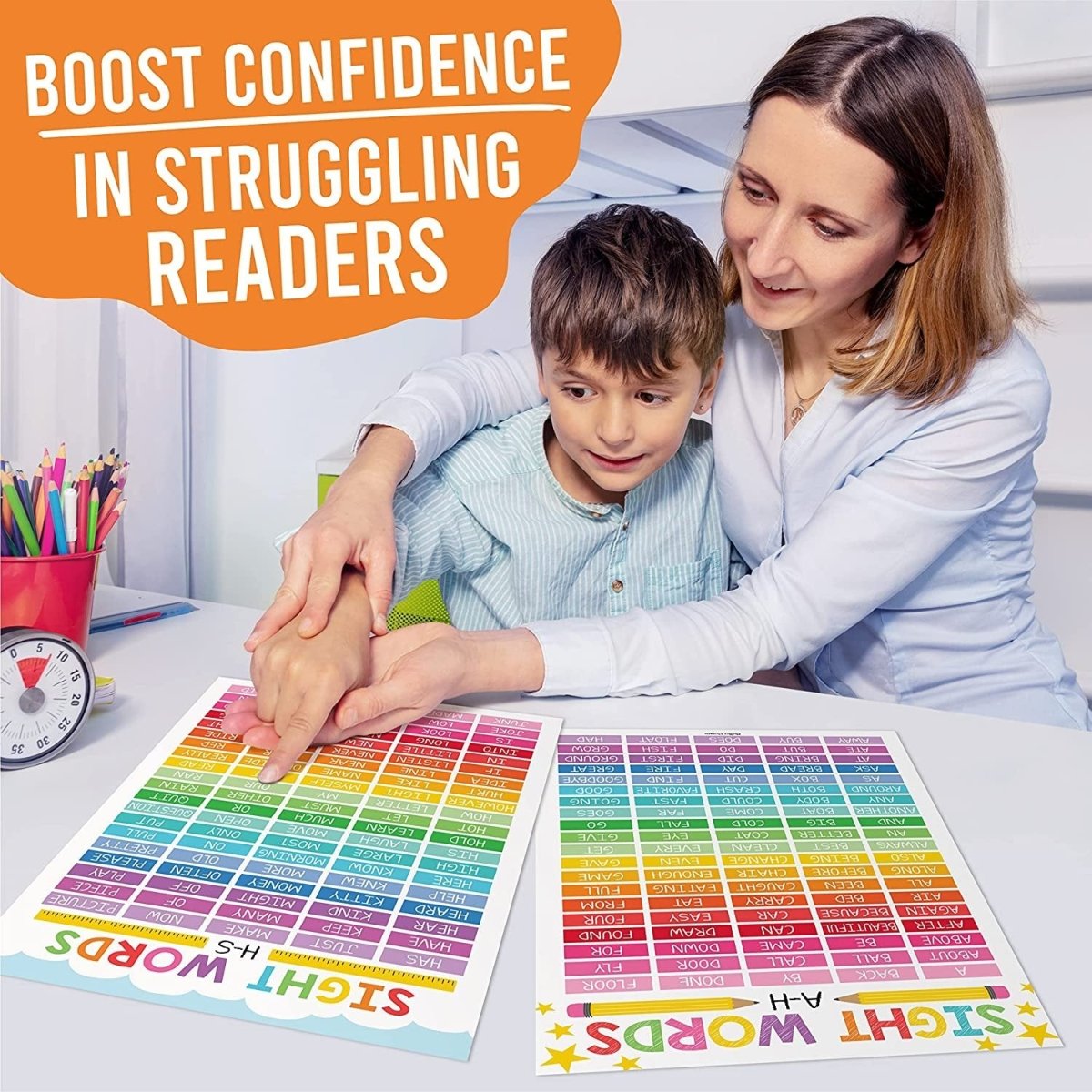 Sight Words Reading Kit: Colorful 8 Poster Pack